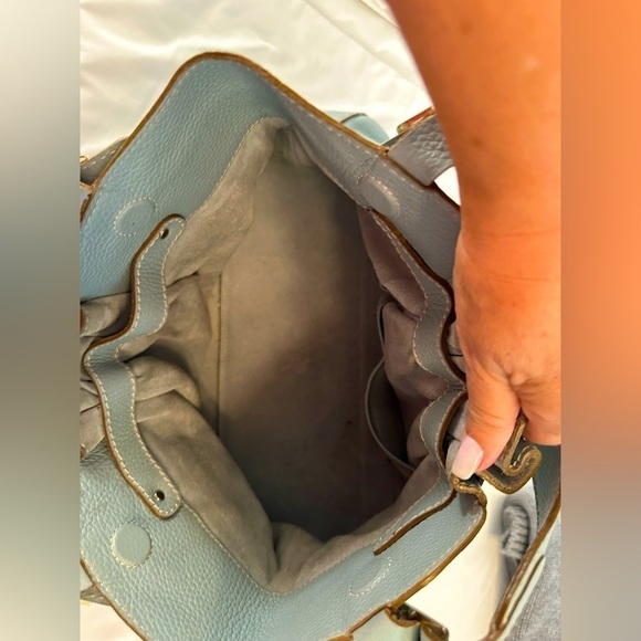 Anya Hindmarch Mint Green Leather Buckle Shoulder Bag - Picture 6 of 10